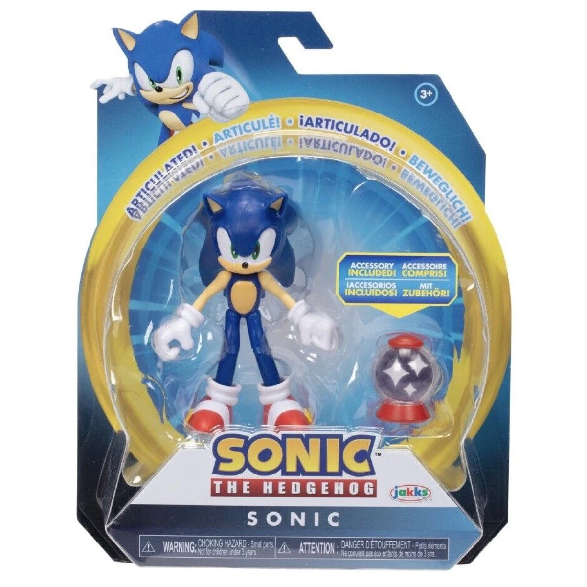 Sonic The Hedgehog Modern Sonic With Invincible Item 4-Inch