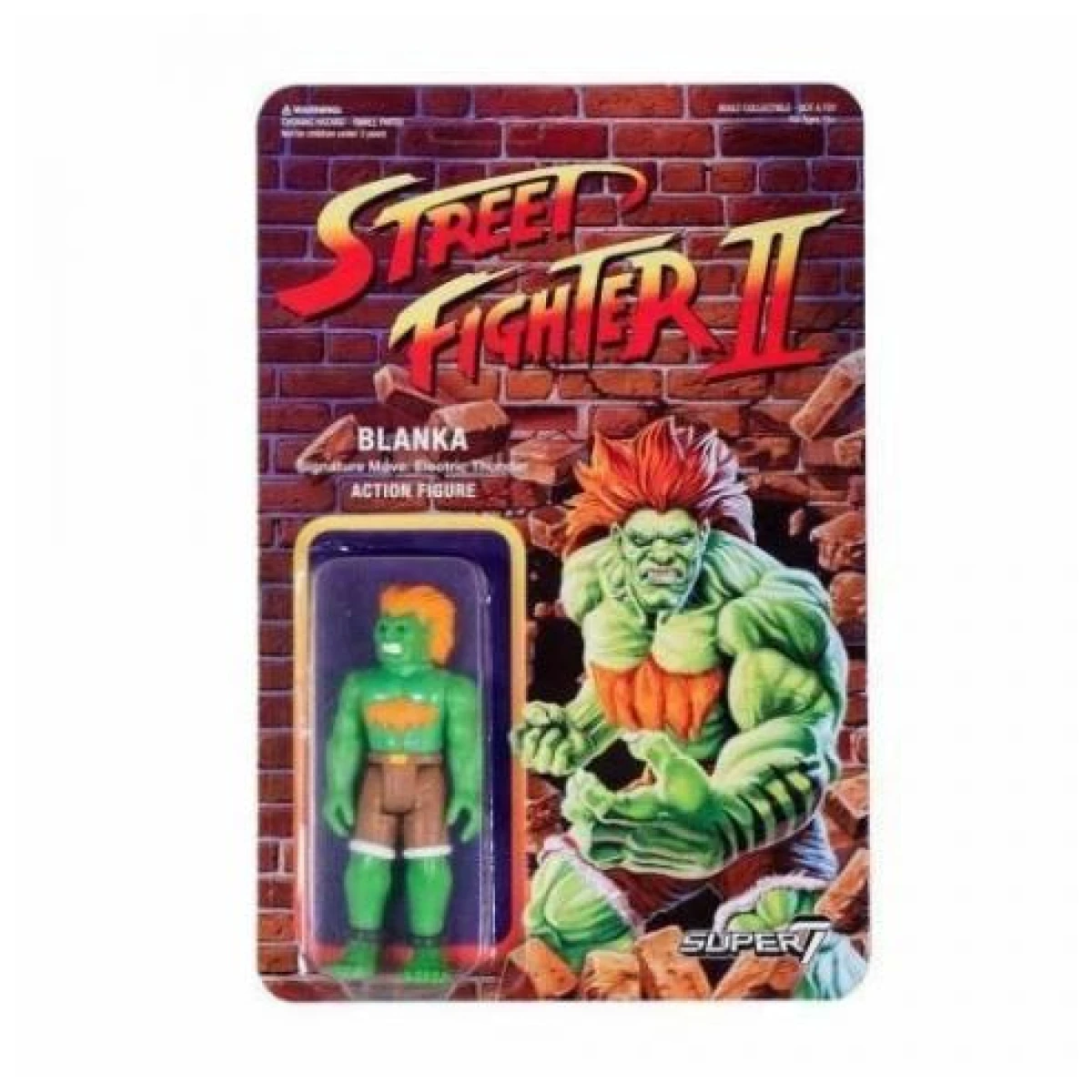Street Fighter 2 Glow-in-The-Dark Blanka Retro Super7