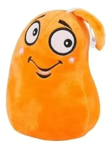 Peluche planta vs Zombies Frijol m( Naranja)