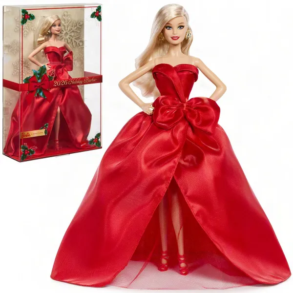 Barbie 2026 Holiday Barbie Doll with Blonde Hair