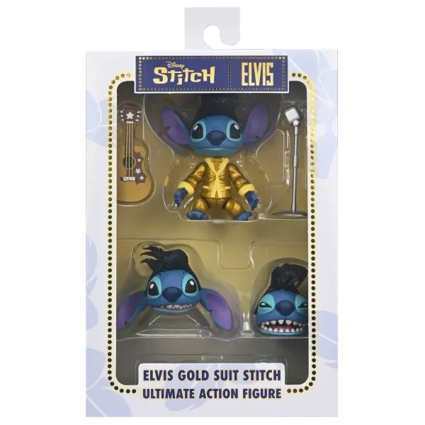 NECA Disney Lilo & Stitch Ultimate Gold Suit Elvis Stitch