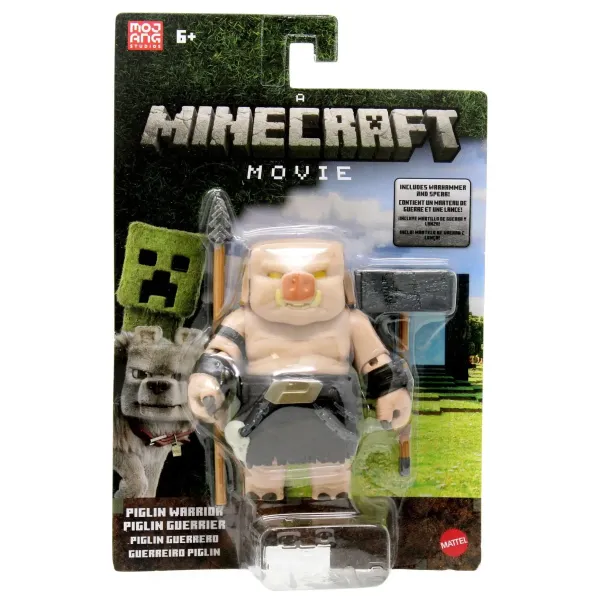 Minecraft Movie Piglin Warrior Con Accesorio