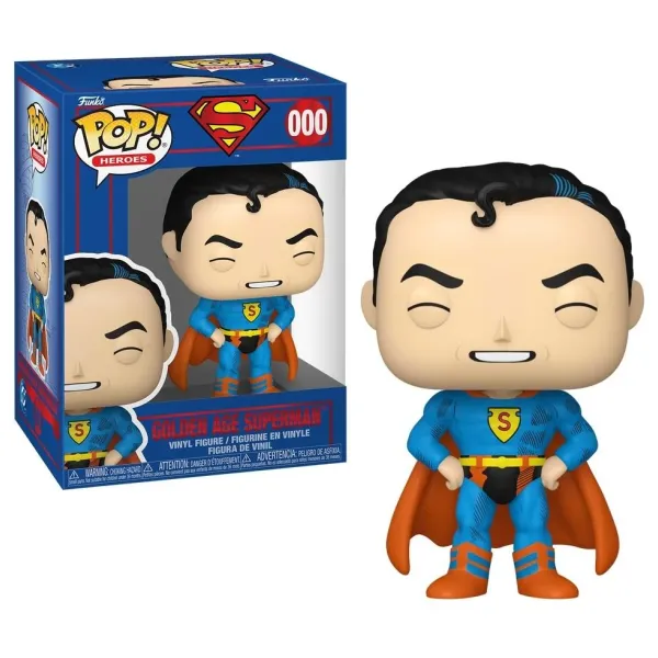 DC Comics Shield Through the Ages Golden Age Superman Funko Pop