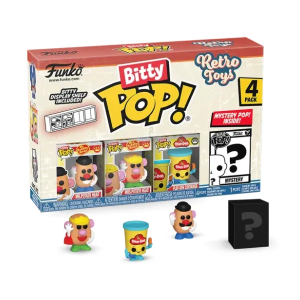 Funko Pop Bitty Retro Mr Potato Mrs Potato & Play-Doh 4-Pack