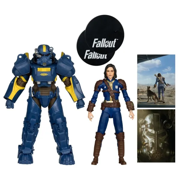 Fallout 4 T-60 Vault Tec and Sole Survivor 7-Inch Scale Action Figure 2-Pack - Exclusive
