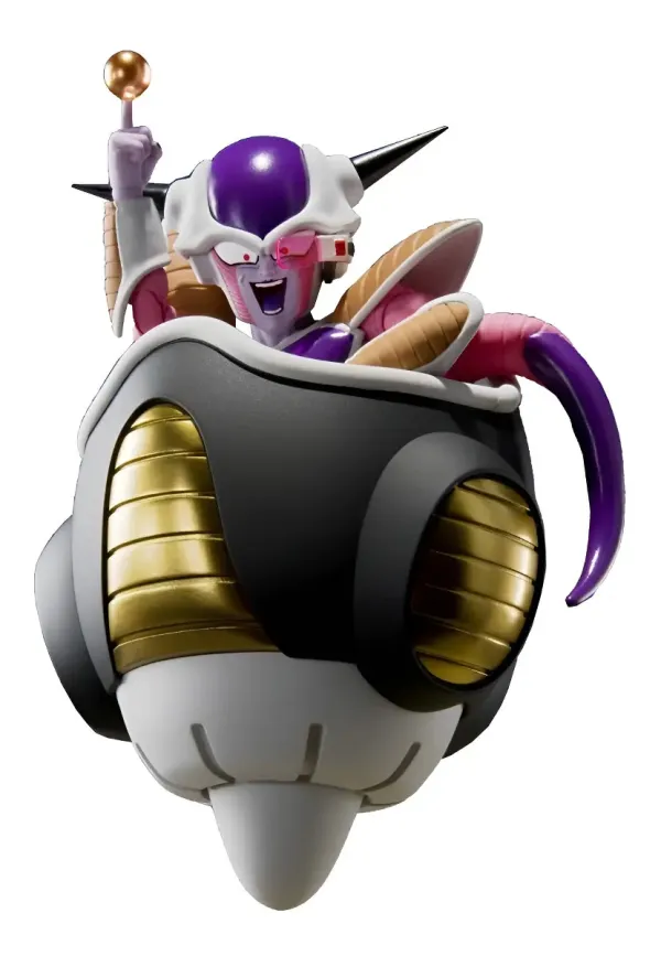 Figura de Acción S.H. Figuarts de Freezer Primera Forma con Pod para Coleccionar, Dragon Ball Z Bandai