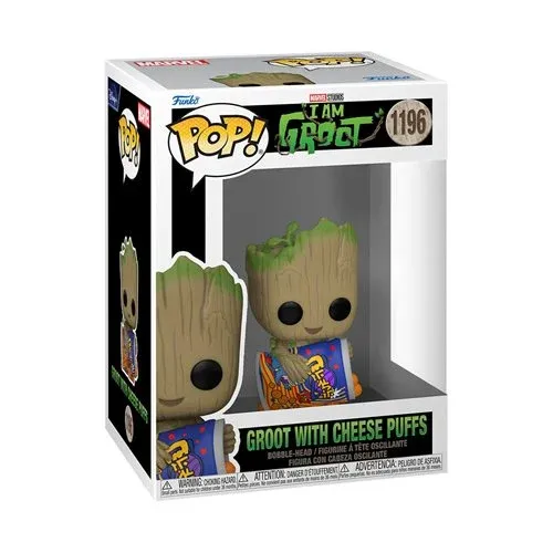 I Am Groot with Cheese Puffs Pop! Vinyl Figure