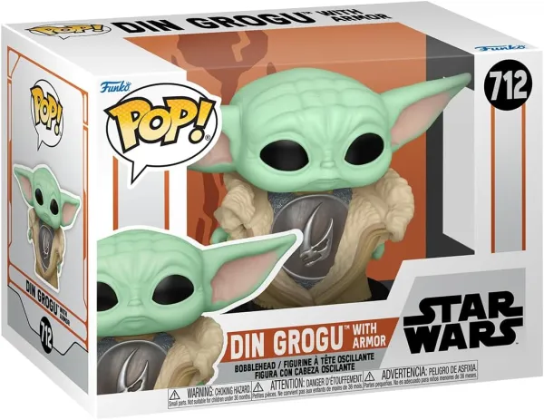 Star Wars: The Mandalorian Din Grogu with Armor Funko Pop! Vinyl Figure #712