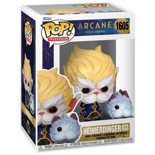 Funko Pop Arcane Heimerdinger with Poro League of Legends