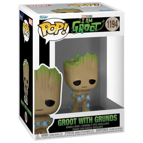Funko Pop I Am Groot Groot with Grunds