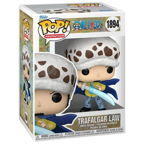 Funko Pop One Piece Law with Blue Anesthesia