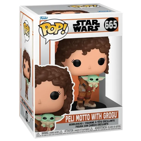 Funko Pop Star Wars Mandalorian Peli Motto With Grogu
