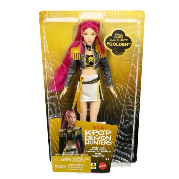 KPop Demon Hunters Huntr x Mira Golden Singing Doll