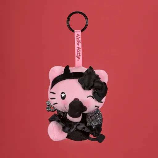 HELLO KITTY® DEVILISHLY CUTE PLUSH CHARM PINK & BLACK