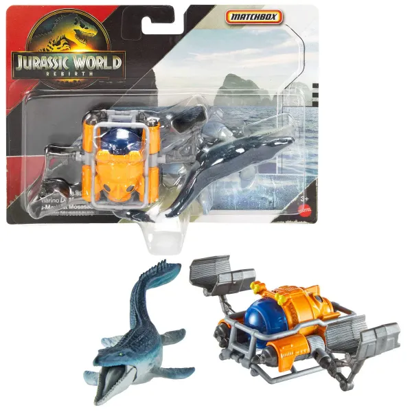 Matchbox Jurassic World Rebirth Submarino de Mosasaurio