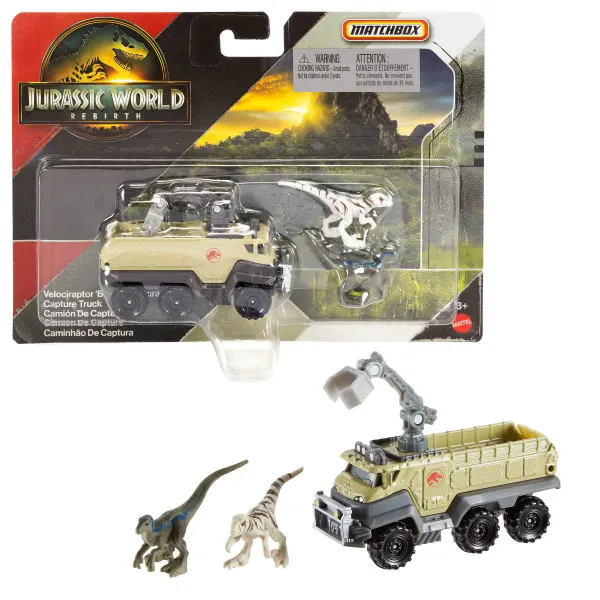 Matchbox Jurassic World Rebirth Camion de Captura