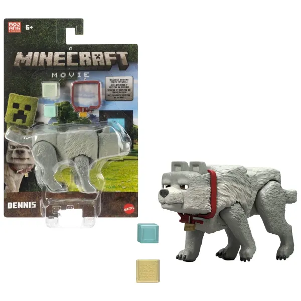 Minecraft Movie Dennis The Wolf