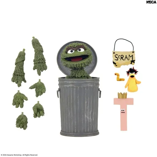 SESAME STREET - ULTIMATE OSCAR THE GROUCH 7 INCH SCALE ACTION FIGURE