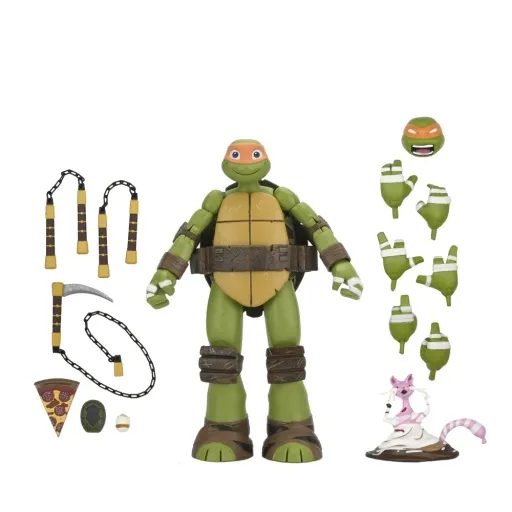 TMNT (2012 Cartoon) - 7" Scale Action Figure - Ultimate Michelangelo (Case 6)