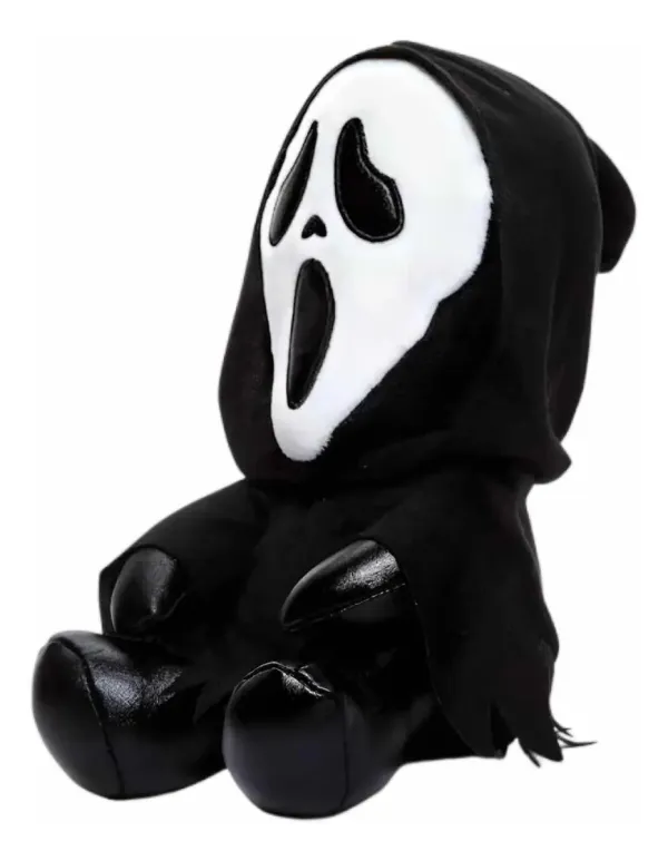 Peluche Ghostface Humano Ghost Face Kidrobot Phunny negro tamaño pequeño