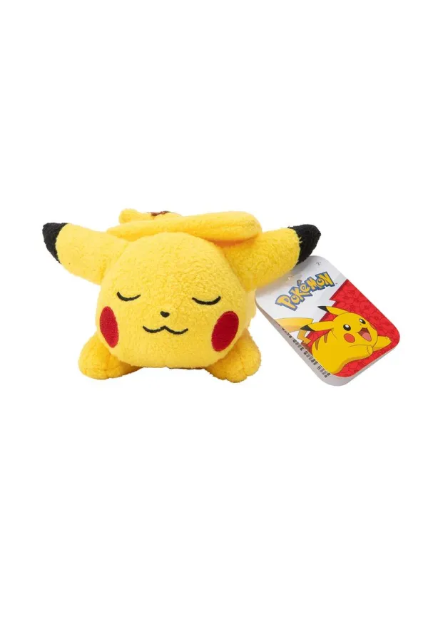 Peluche Pokemon Pikachu Dormido Y Sleeping Plush Y 5 Pulgadas Tamaño Mediano