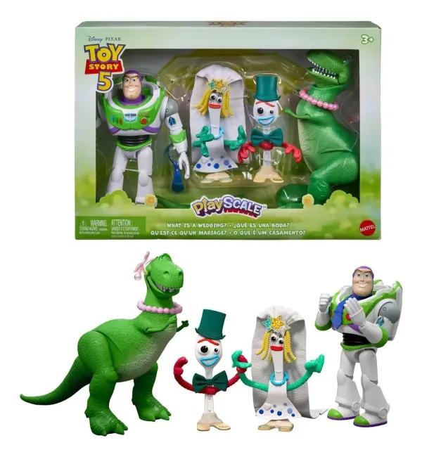 Pixar Figura De Acción Paquete De 4 Personajes De 7 Pulgadas