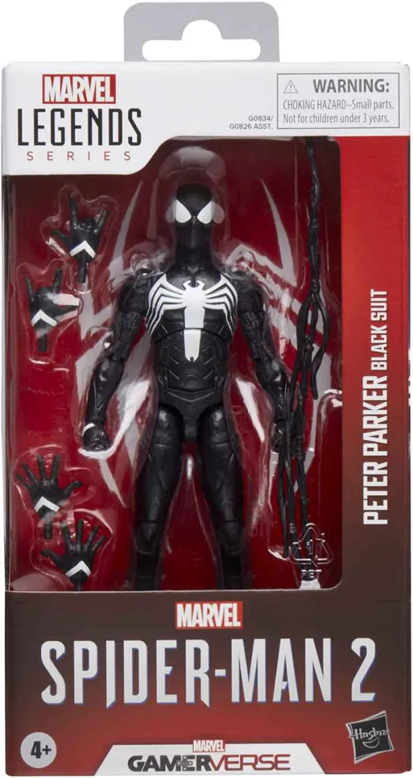 Marvel Legends Gamerverse Peter Parker Black Spider-Man 2