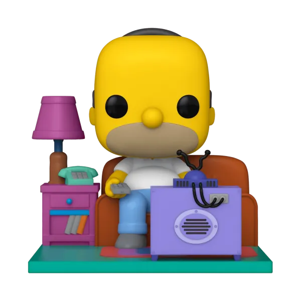 Simpsons Homer Watching TV Deluxe Funko Pop! Vinyl Figure909