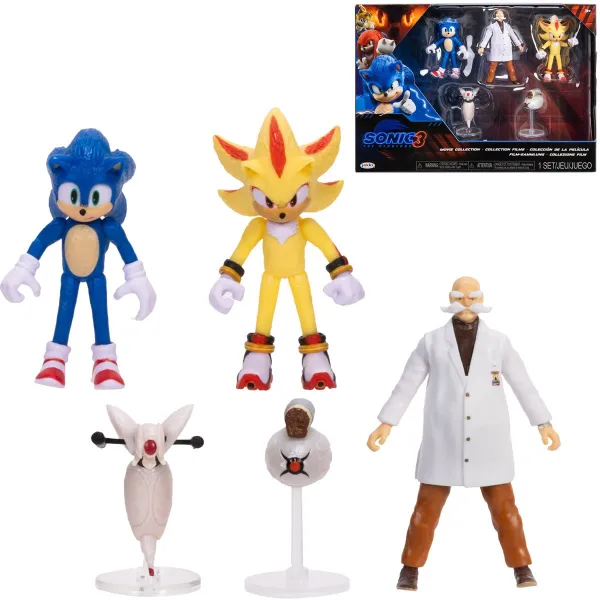 Sonic 3 Movie 2 1/2-Inch Wave 3 Mini-Figure Multi-Pack