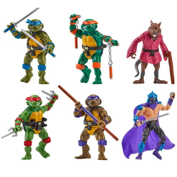 Teenage Mutant Ninja Turtles Remastered Action Figure 6-Pack