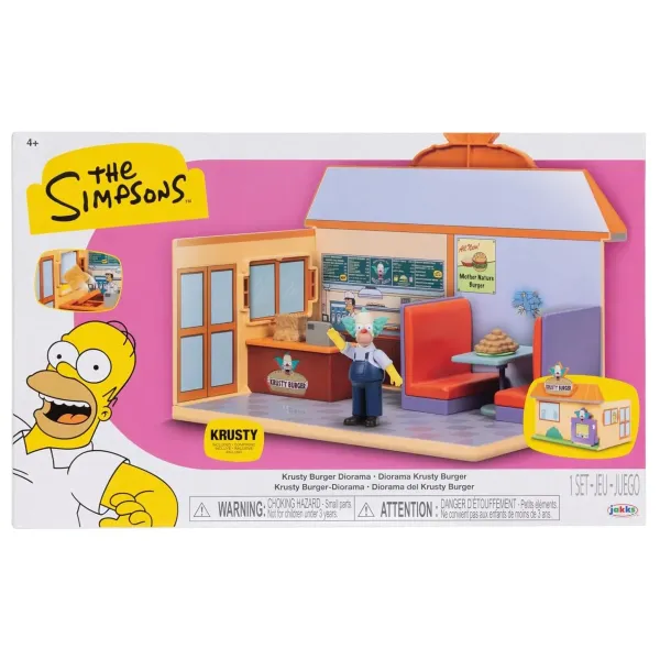 The Simpsons Krusty Burger Diorama Krusty Clown