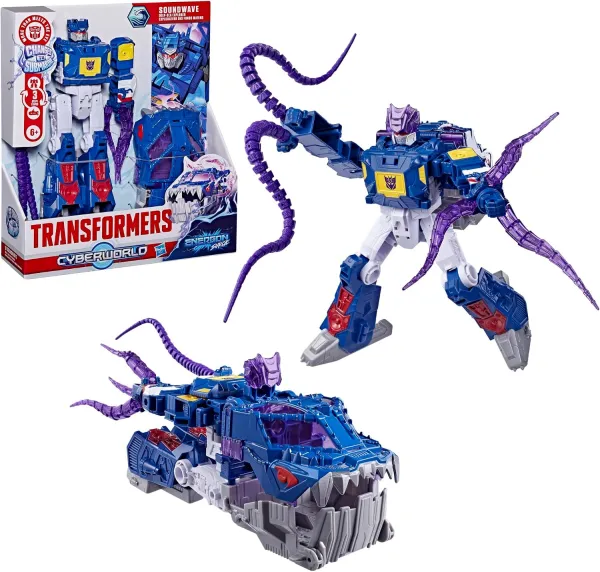 Transformers Cyberworld Soundwave Deep Sea Explorer Energon Surge Action Figure