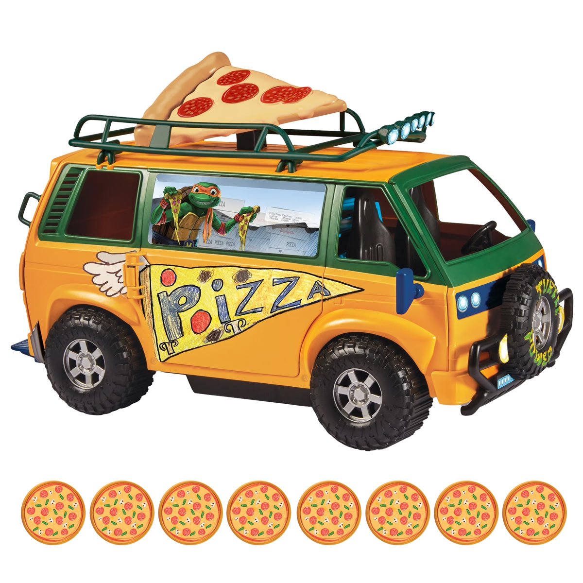 Teenage Mutant Ninja Turtles Mutant Mayhem Pizza Fire Delivery Van Vehicle