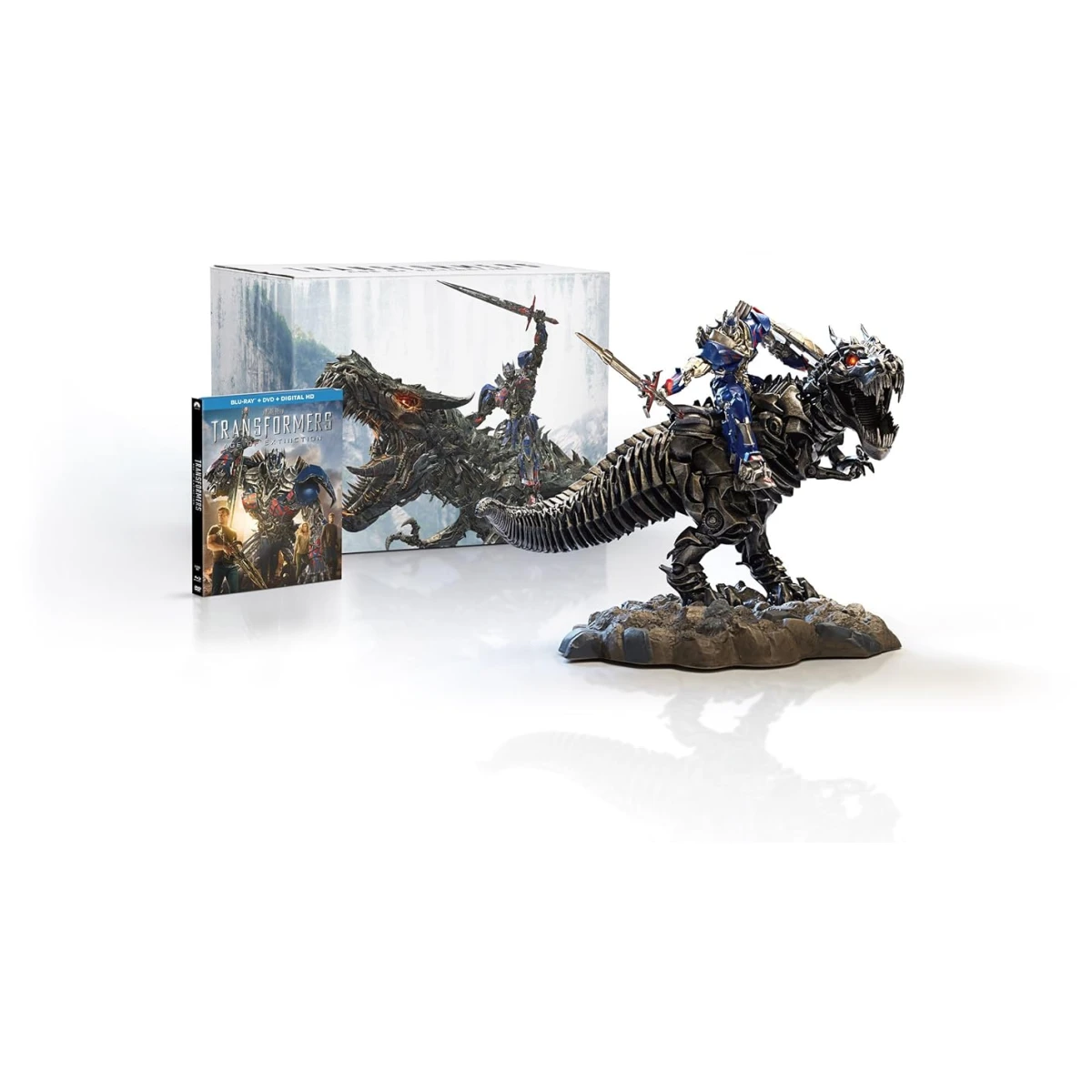 Transformers Age of Extinction Grimlock and Optimus Statue