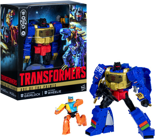 Transformers Generations Age of the Primes Leader G2 Universe Grimlock and Autobot Wheelie