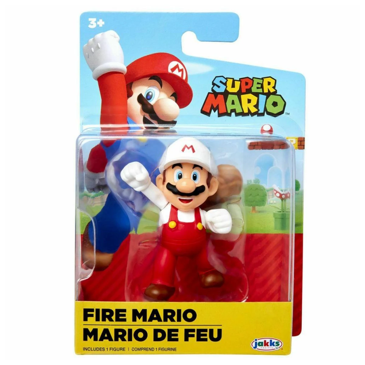 World of Nintendo Fire Mario 7Cm Jakks Pacific