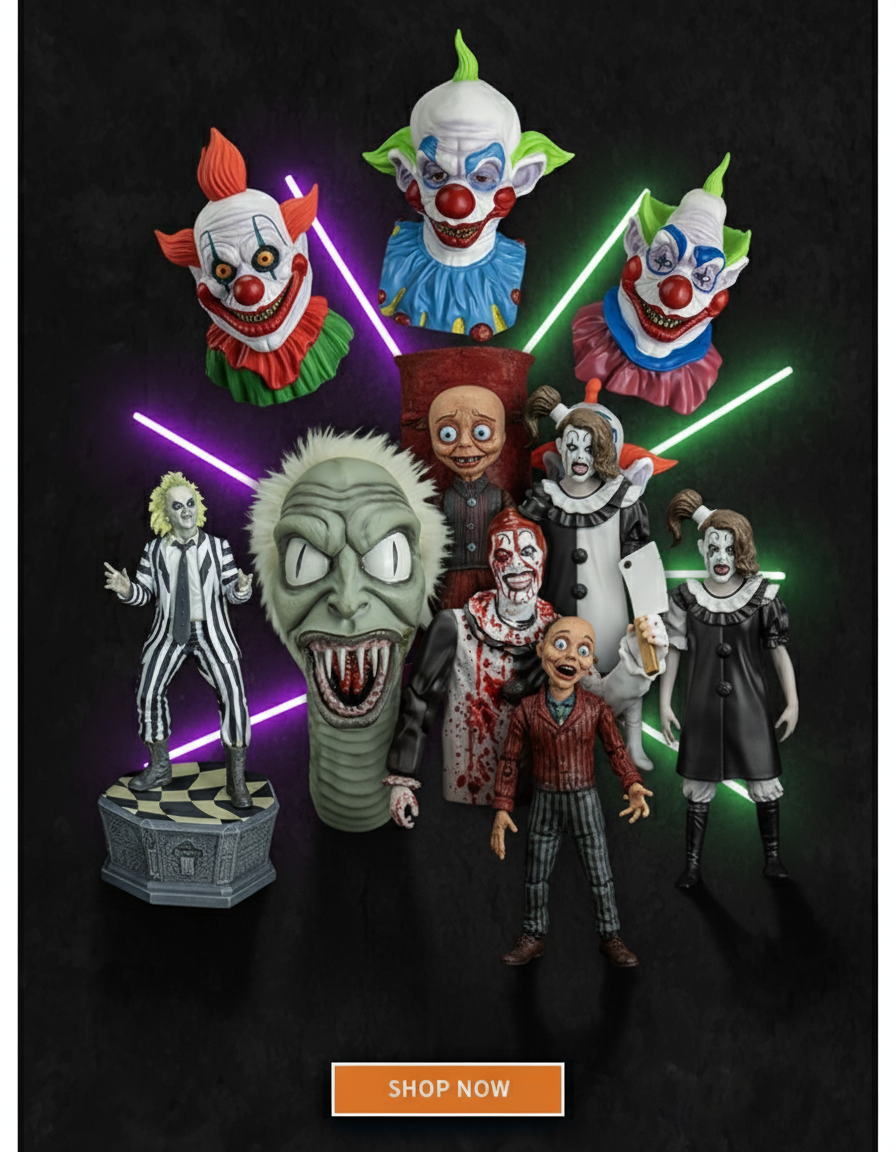 : Novedades de Trick or Treat Studios con íconos del horror