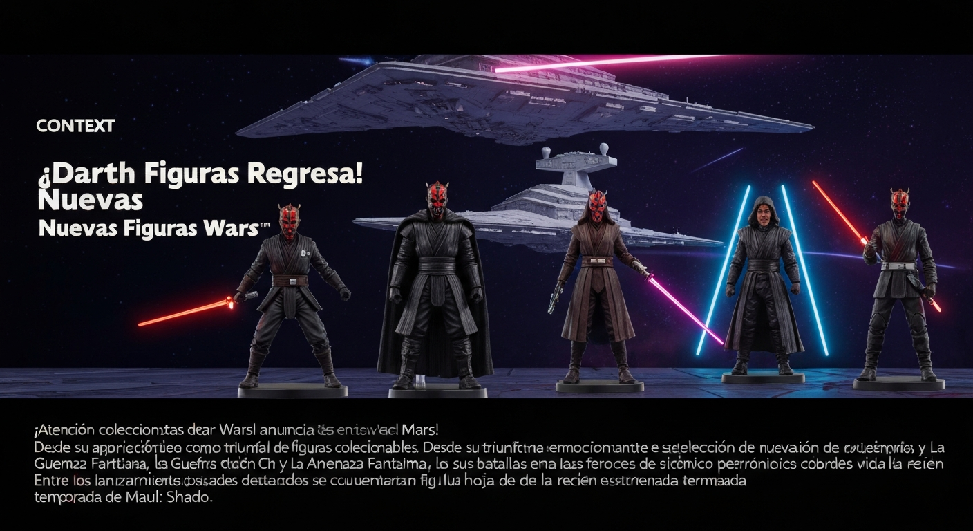 ¡Darth Maul Regresa! Nuevas Figuras de Star Wars en
