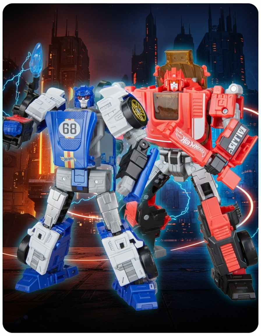 ¡ presenta las nuevas figuras Transformers x Hot Wheels!