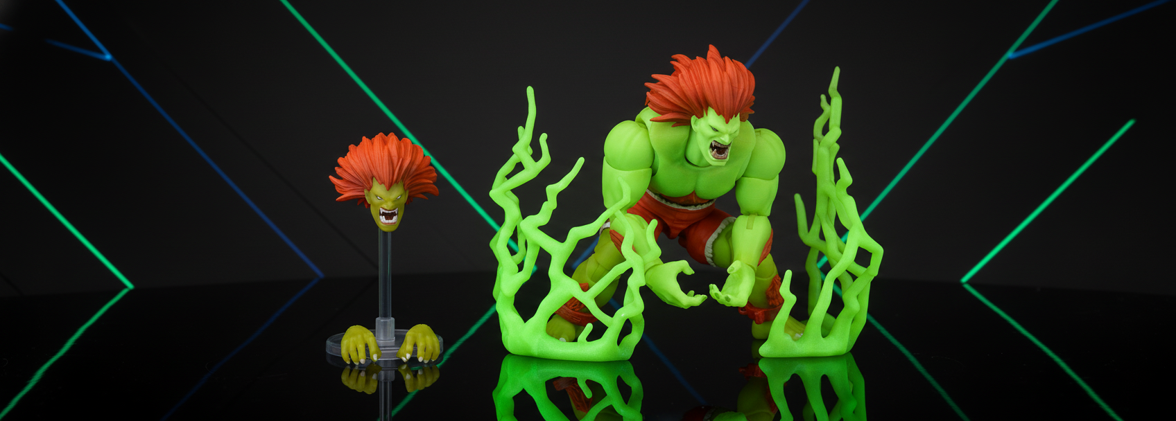 Anuncia Figura Exclusiva de Blanka (Glow-in-the-Dark) de Street Fighter II