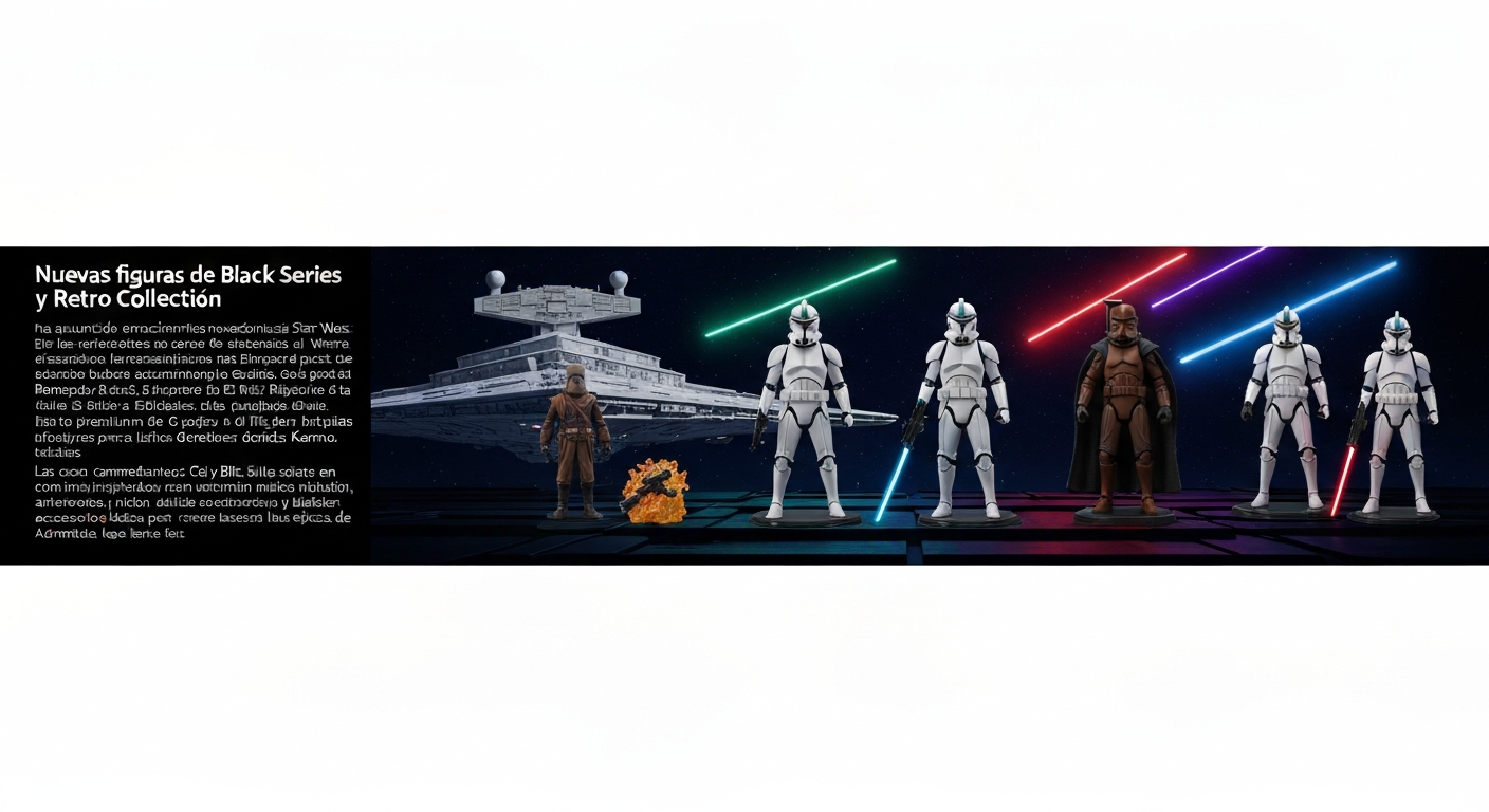 Nuevas figuras de Star Wars Black Series y Retro Collection