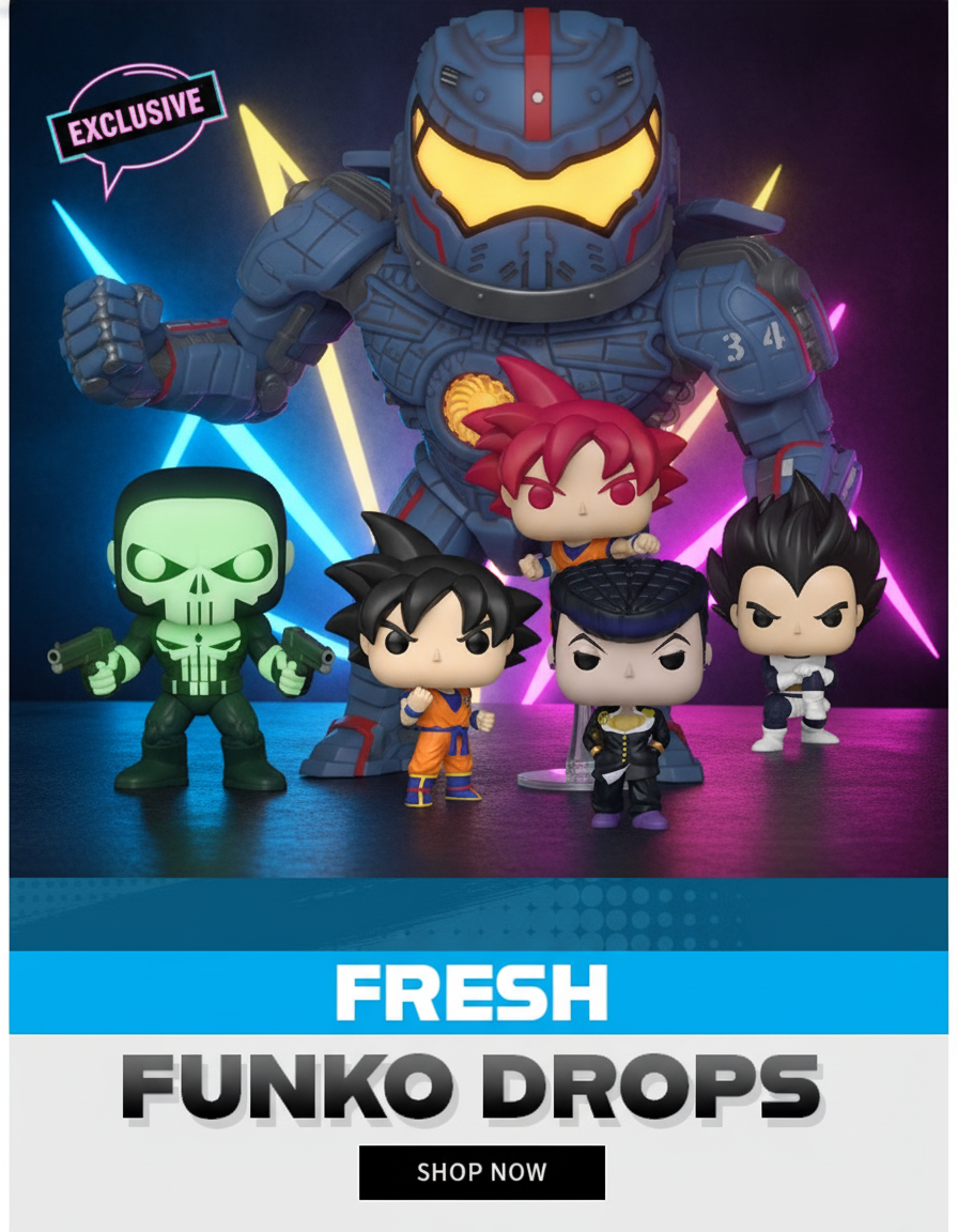 Nuevos lanzamientos Funko: Punisher Exclusivo, Dragon Ball, JoJo y más