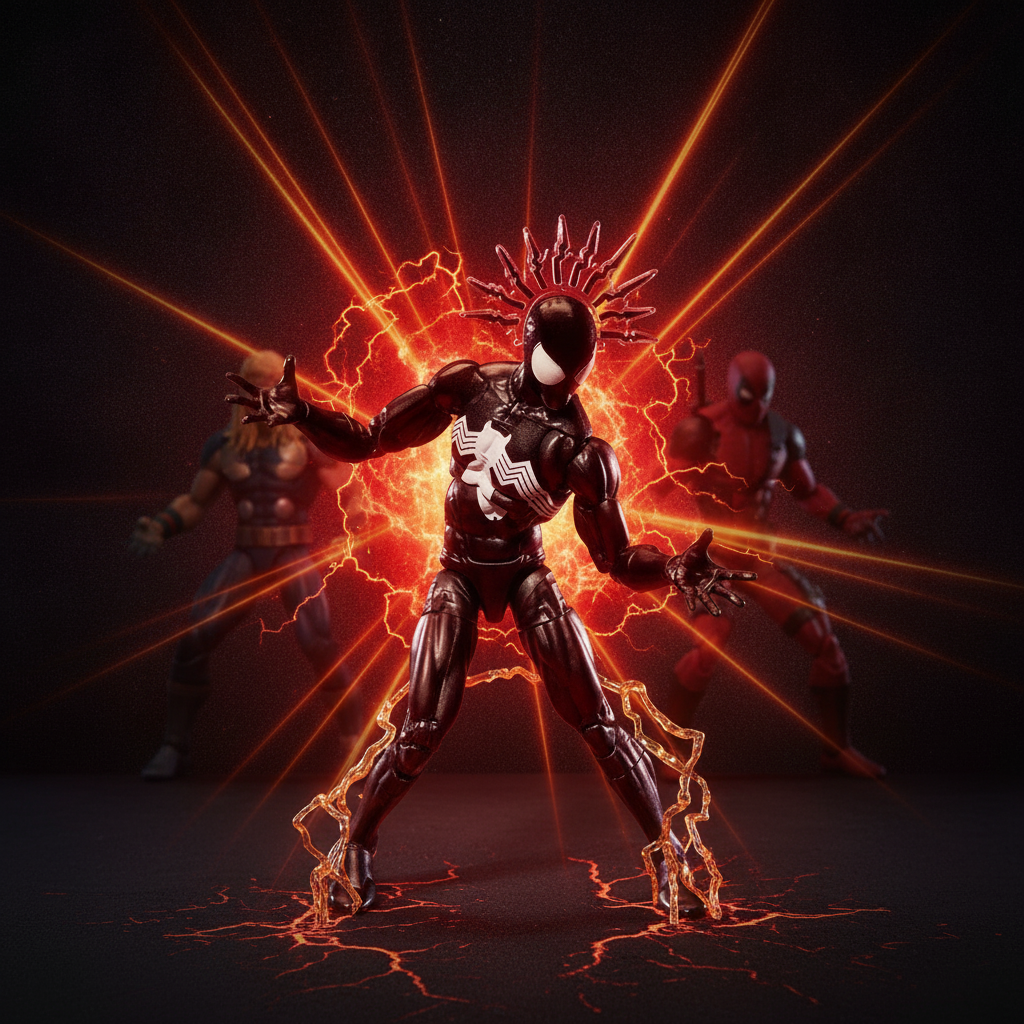 Figura exclusiva de Spider-Man Symbiote de Marvel Legends Maximum Series