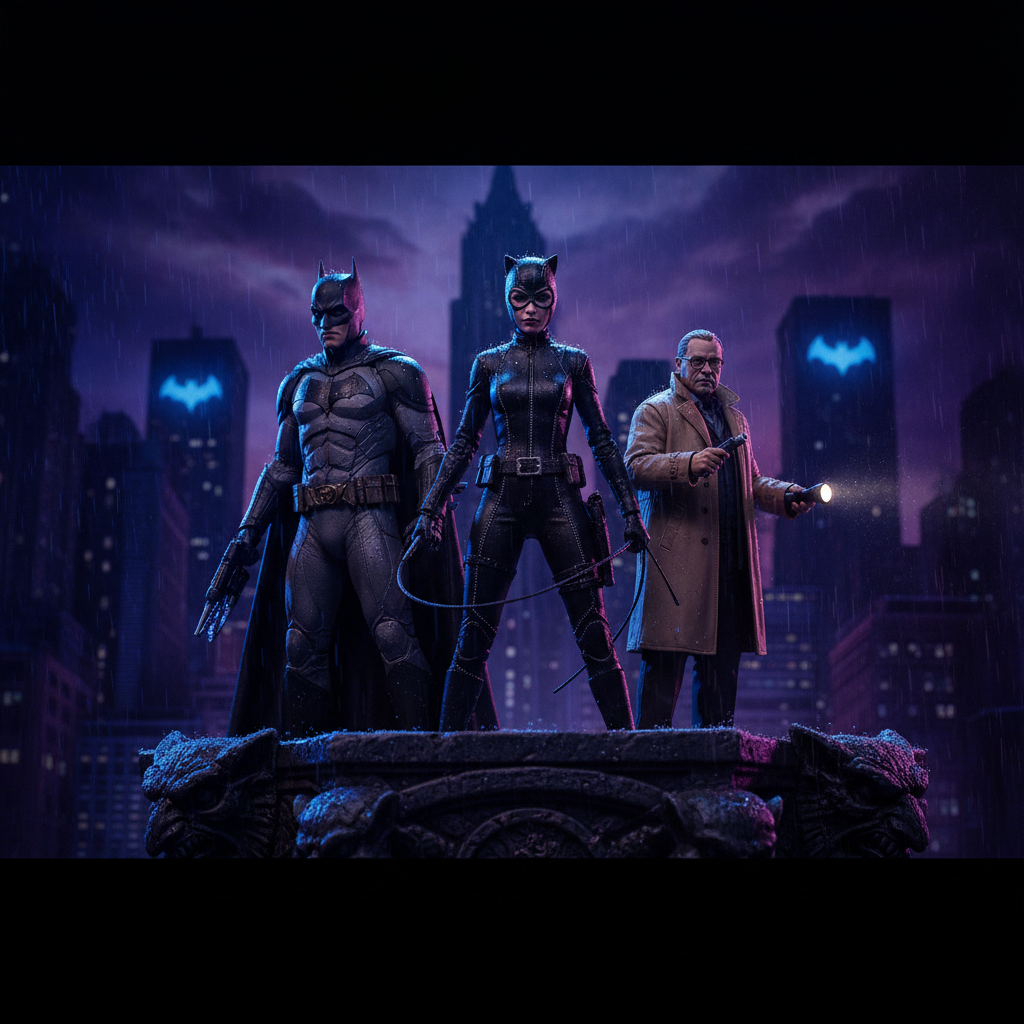 Nuevas figuras McFarlane DC: Catwoman de Michelle Pfeiffer y Batman de Robert Pattinson llegan a