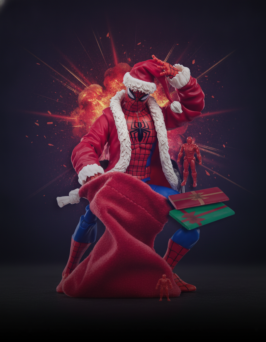 ¡Marvel Legends: Spider-Man Navideño llega para celebrar las fiestas!