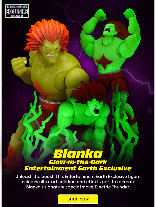 Ultra Street Fighter II Blanka Glow-in-the-Dark 6-Inch Scale Action Figure - Entertainment Earth Exclusive